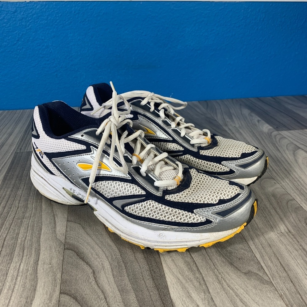 Vintage Rare Brooks Adrenaline GTS 6 Mens US Size 11.5 D Retro Grey Yellow